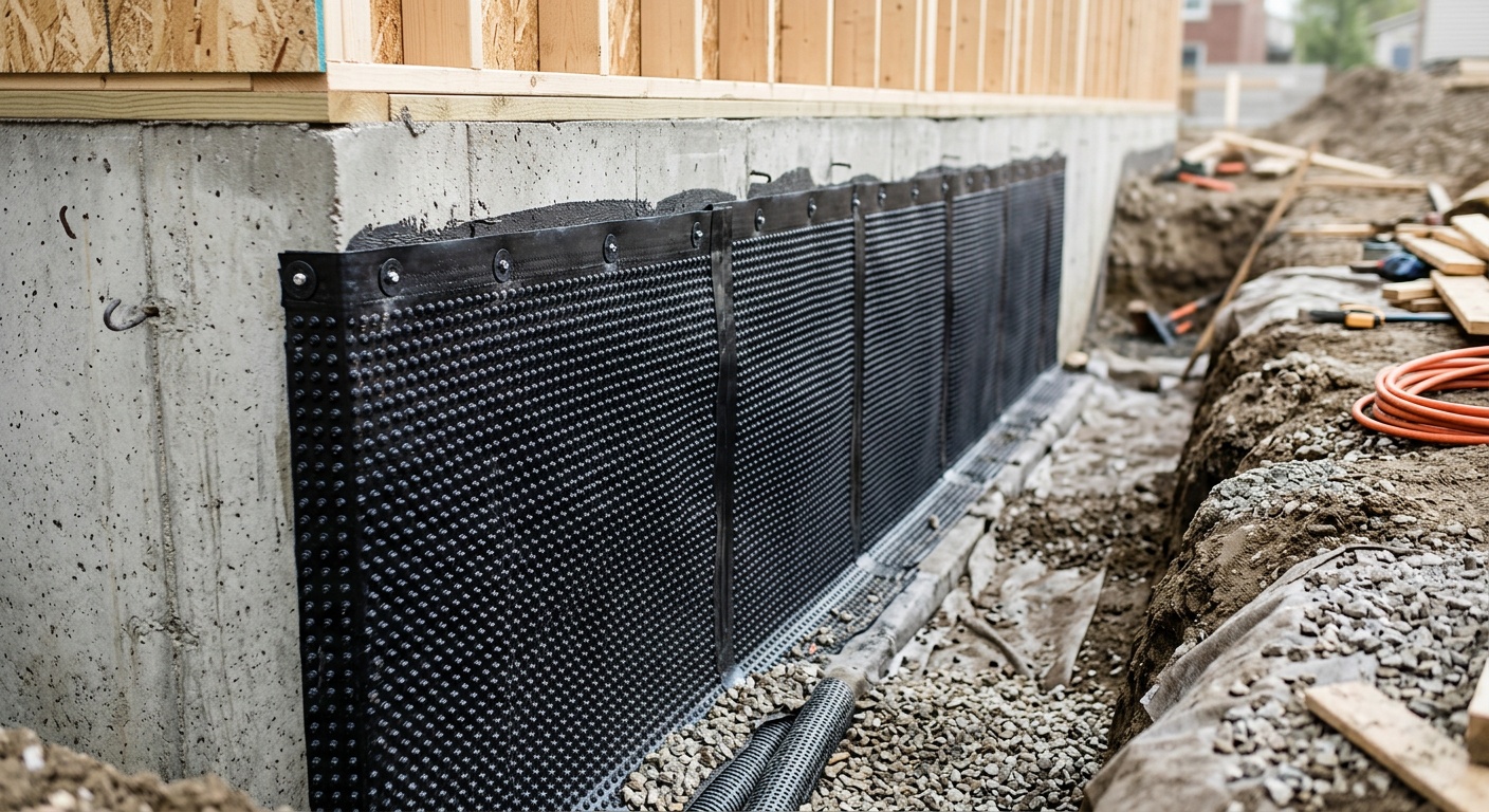 Basement waterproofing methods